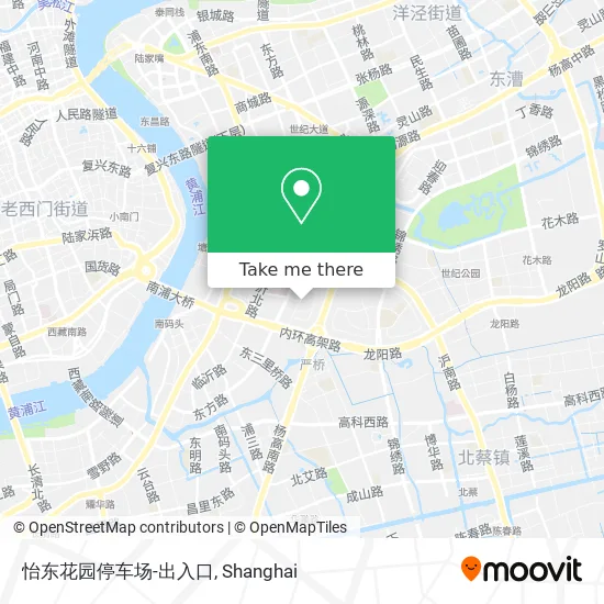 怡东花园停车场-出入口 map