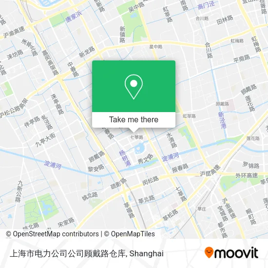 上海市电力公司公司顾戴路仓库 map