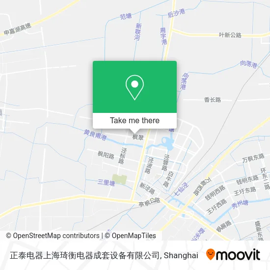 正泰电器上海琦衡电器成套设备有限公司 map