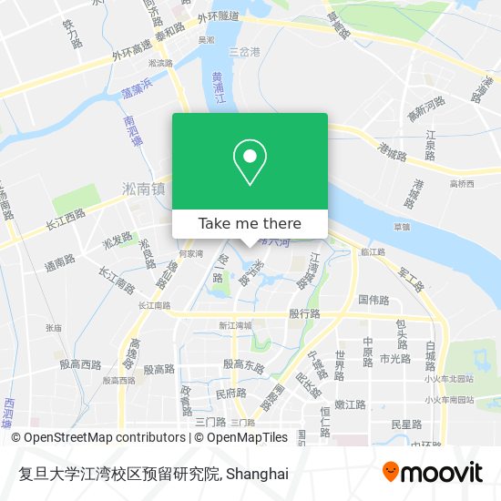 复旦大学江湾校区预留研究院 map