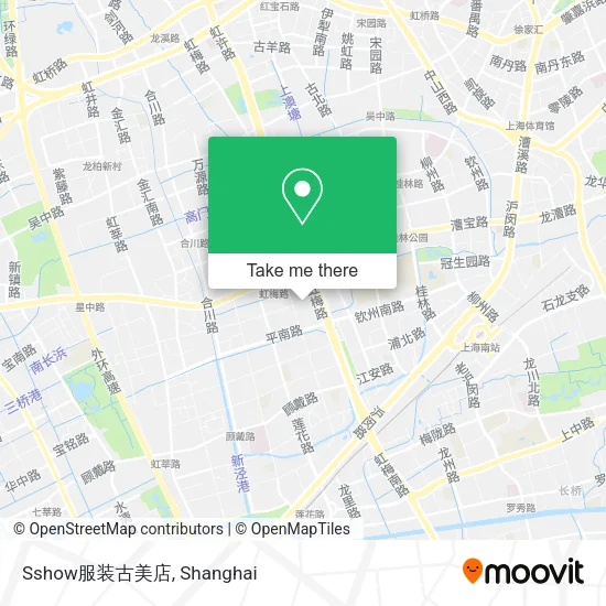Sshow服装古美店 map