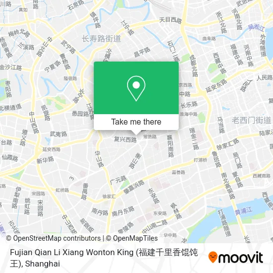 Fujian Qian Li Xiang Wonton King (福建千里香馄饨王) map