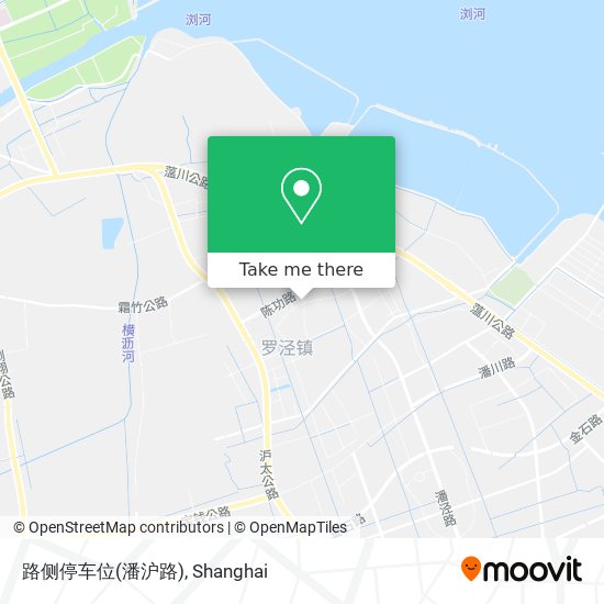 路侧停车位(潘沪路) map