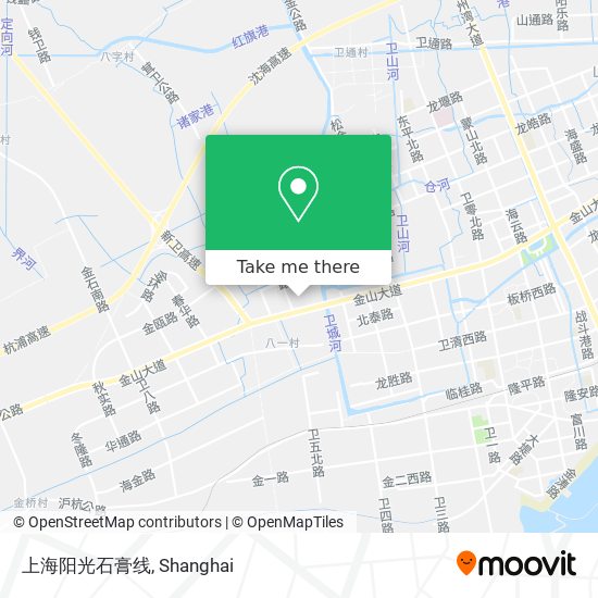上海阳光石膏线 map