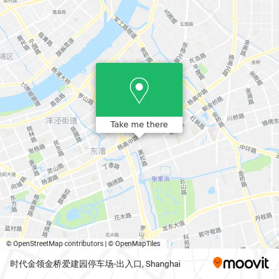 时代金领金桥爱建园停车场-出入口 map