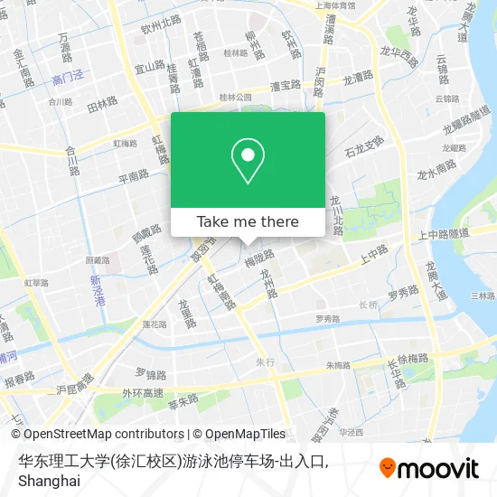 华东理工大学(徐汇校区)游泳池停车场-出入口 map