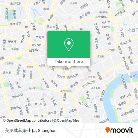 美罗城车库-出口 map