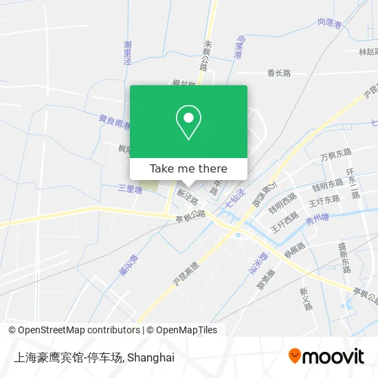 上海豪鹰宾馆-停车场 map