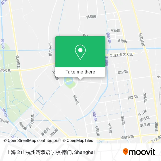 上海金山杭州湾双语学校-南门 map