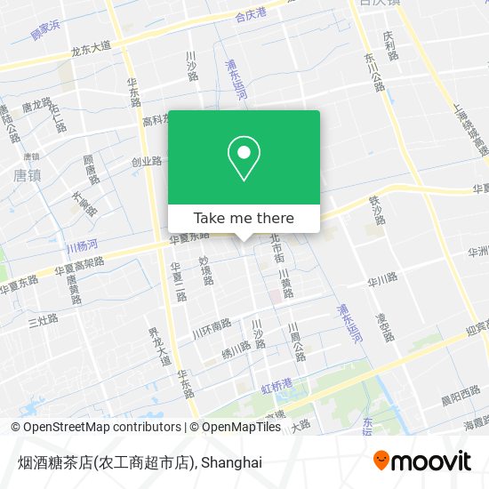 烟酒糖茶店(农工商超市店) map