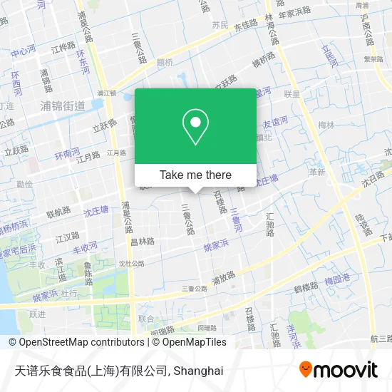 天谱乐食食品(上海)有限公司 map