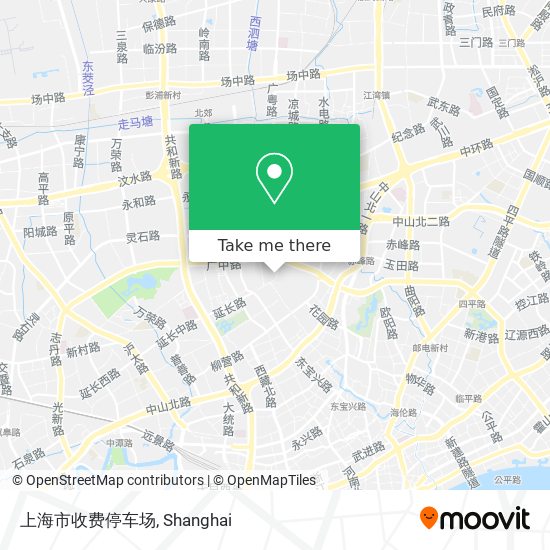 上海市收费停车场 map