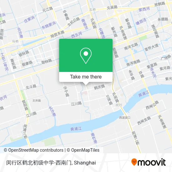 闵行区鹤北初级中学-西南门 map