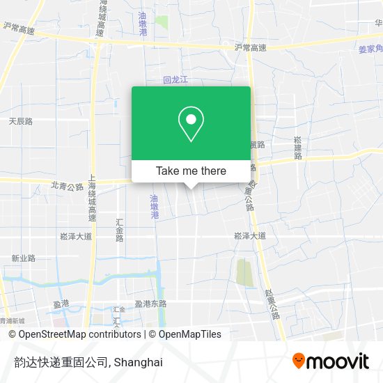 韵达快递重固公司 map