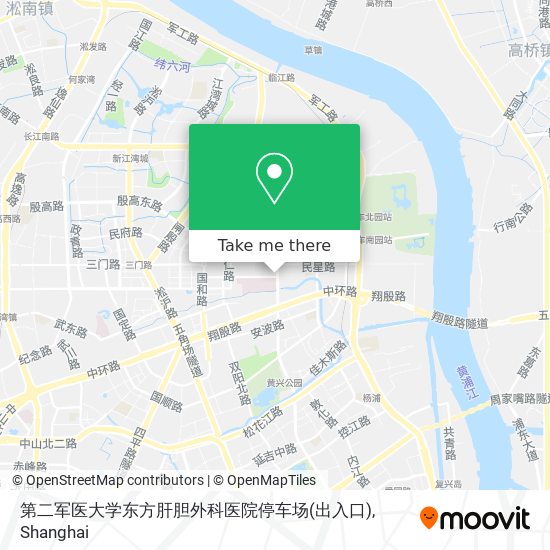 第二军医大学东方肝胆外科医院停车场(出入口) map