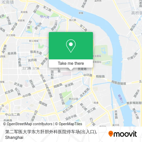 第二军医大学东方肝胆外科医院停车场(出入口) map