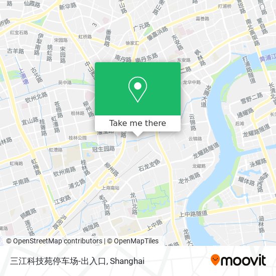 三江科技苑停车场-出入口 map