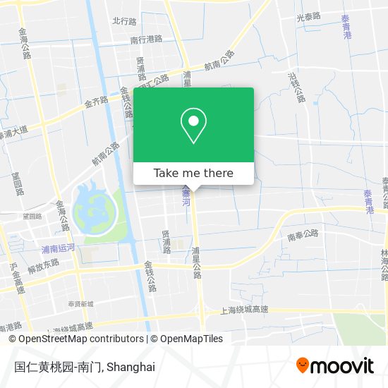 国仁黄桃园-南门 map