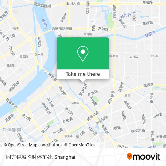 同方锦城临时停车处 map