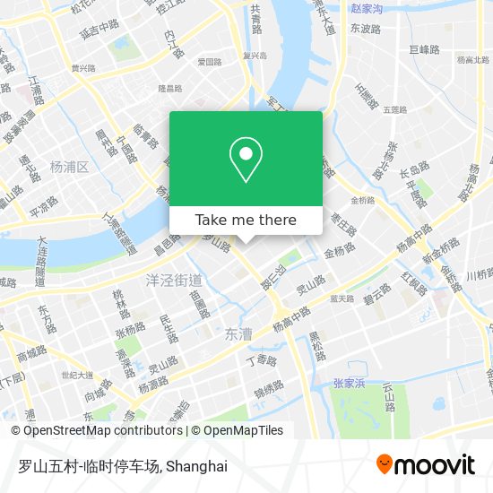 罗山五村-临时停车场 map