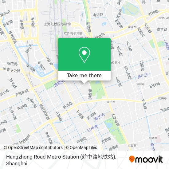 Hangzhong Road Metro Station (航中路地铁站) map