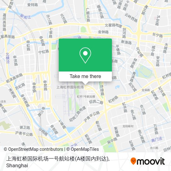 上海虹桥国际机场一号航站楼(A楼国内到达) map