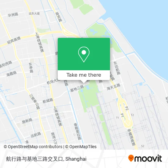 航行路与基地三路交叉口 map