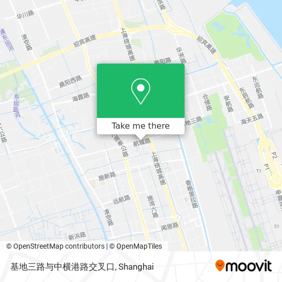 基地三路与中横港路交叉口 map