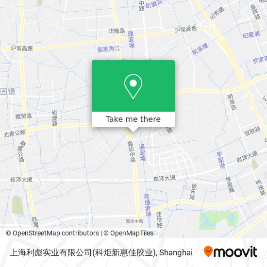 上海利彪实业有限公司(科炬新惠佳胶业) map