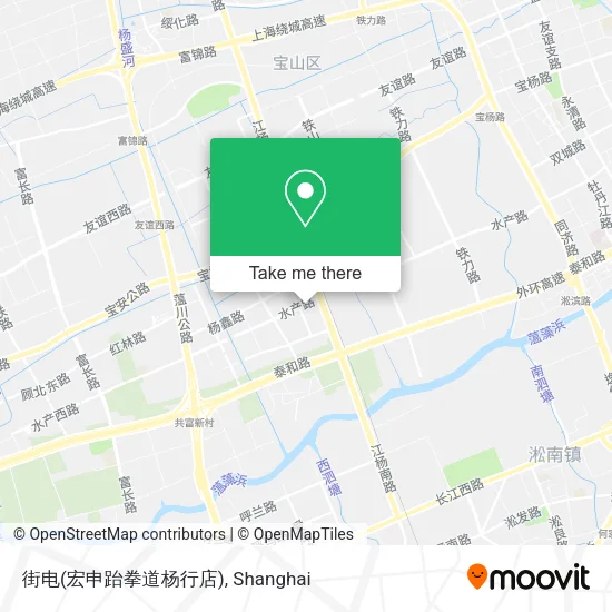 街电(宏申跆拳道杨行店) map