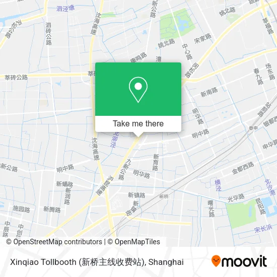 Xinqiao Tollbooth (新桥主线收费站) map