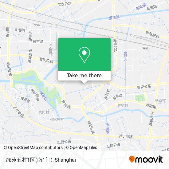 绿苑五村1区(南1门) map