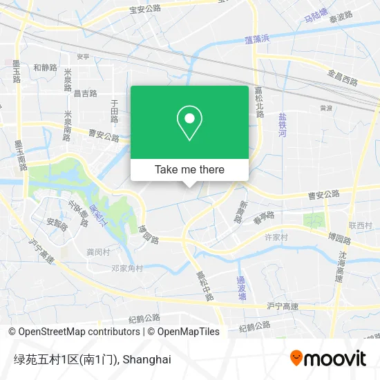 绿苑五村1区(南1门) map