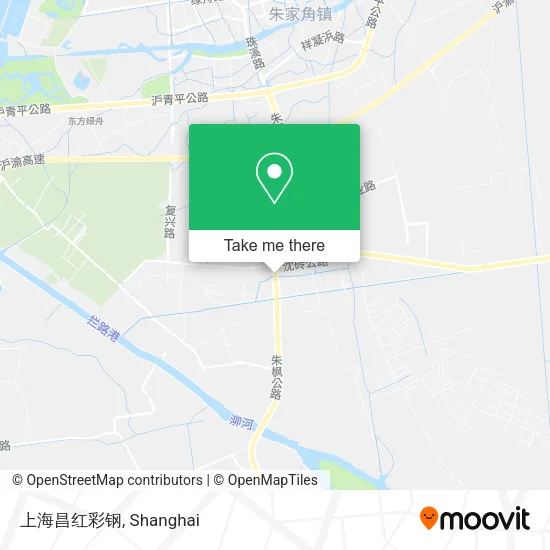 上海昌红彩钢 map