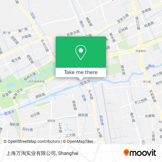 上海万淘实业有限公司 map