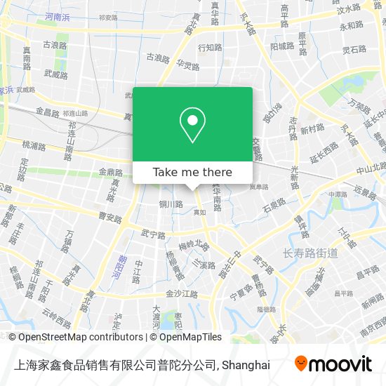 上海家鑫食品销售有限公司普陀分公司 map