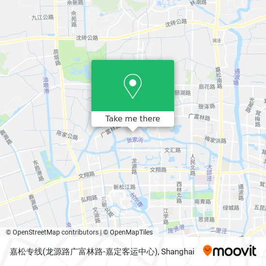 嘉松专线(龙源路广富林路-嘉定客运中心) map