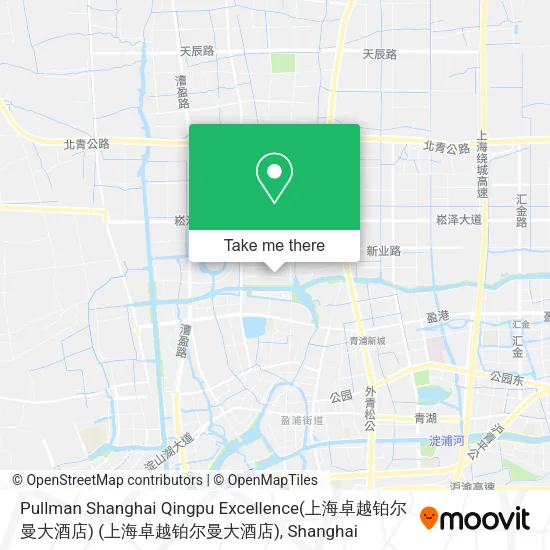 Pullman Shanghai Qingpu Excellence(上海卓越铂尔曼大酒店) (上海卓越铂尔曼大酒店) map