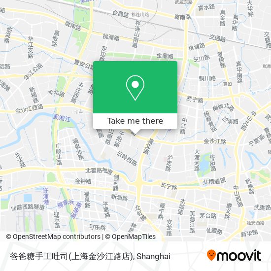 爸爸糖手工吐司(上海金沙江路店) map