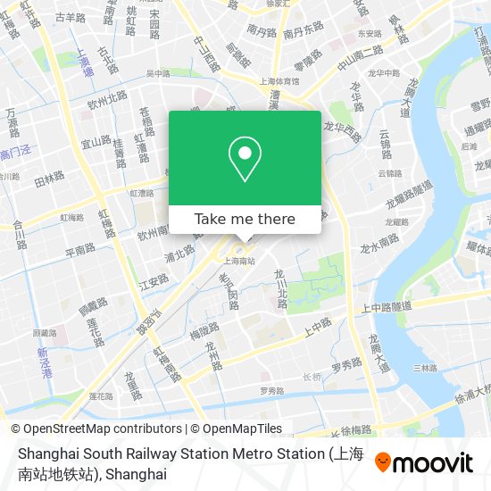 Shanghai South Railway Station Metro Station (上海南站地铁站) map