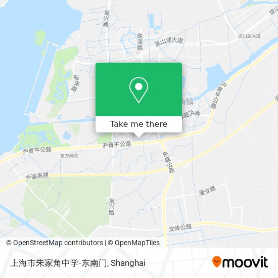 上海市朱家角中学-东南门 map