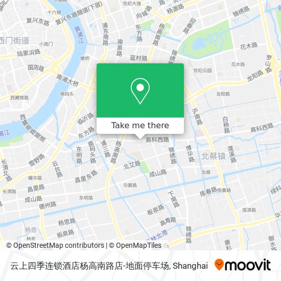 云上四季连锁酒店杨高南路店-地面停车场 map