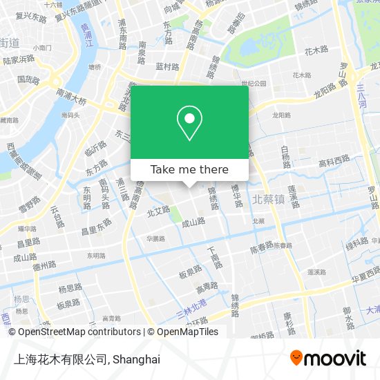 上海花木有限公司 map