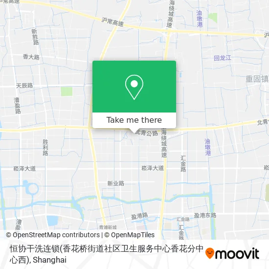 恒协干洗连锁(香花桥街道社区卫生服务中心香花分中心西) map