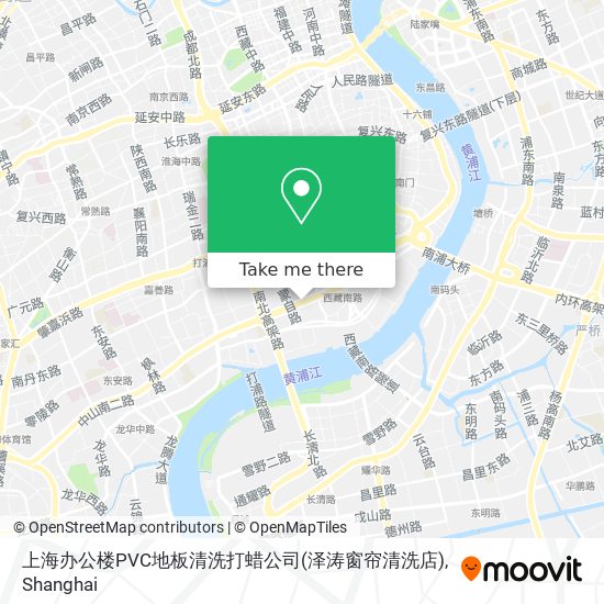 上海办公楼PVC地板清洗打蜡公司(泽涛窗帘清洗店) map