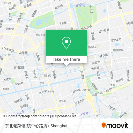 东北老菜馆(镇中心路店) map
