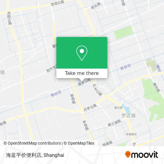 海蓝平价便利店 map
