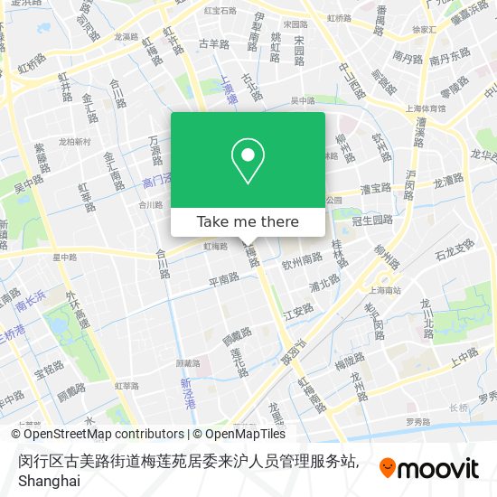 闵行区古美路街道梅莲苑居委来沪人员管理服务站 map