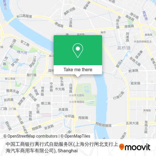 中国工商银行离行式自助服务区(上海分行闸北支行上海汽车商用车有限公司) map