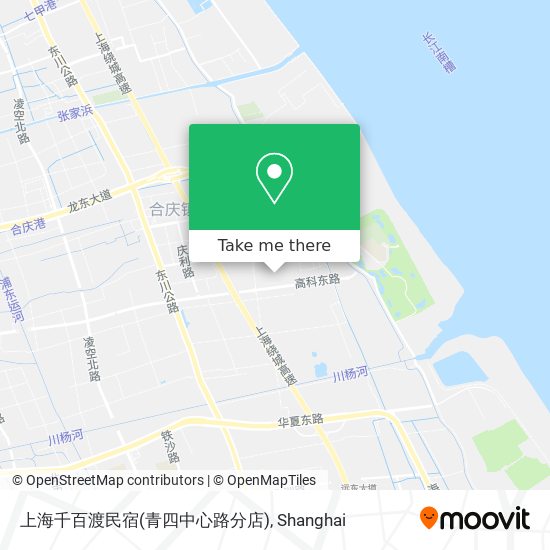 上海千百渡民宿(青四中心路分店) map